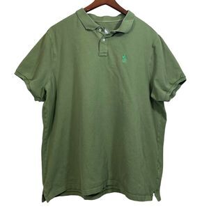 Disney Mickey Mouse Men's Short Sleeve Polo Shirt Size 2XL XXL Green